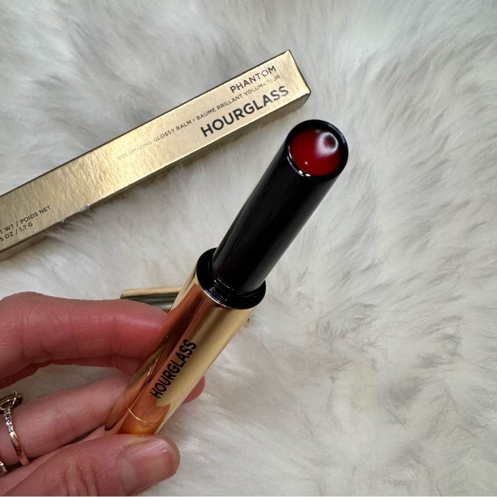 NIB Hourglass Phantom Volumizing Glossy Balm - Thrill 165 - Bright Red 💋 - Picture 2 of 13